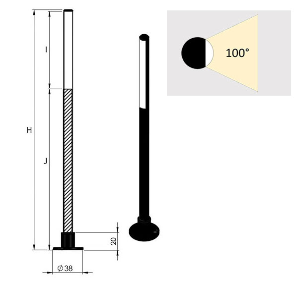 ufo apollo freestanding cad