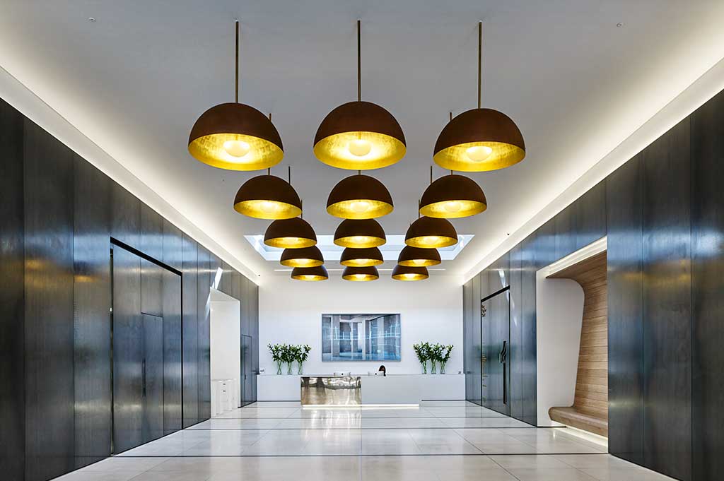 led lighting in central cross, london