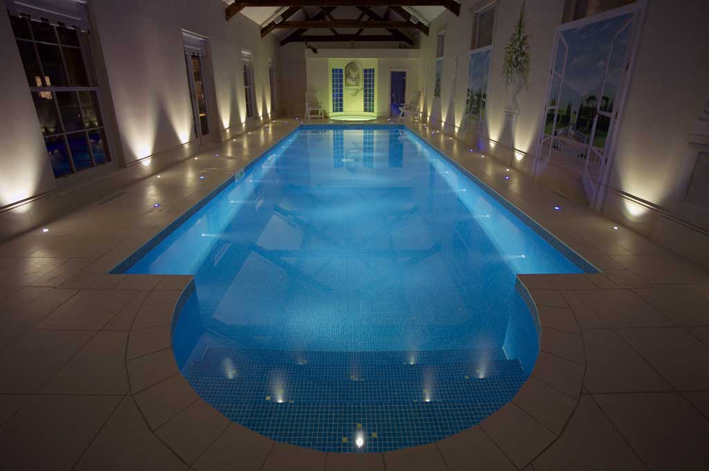 fibre optic lighting in private pool - 3